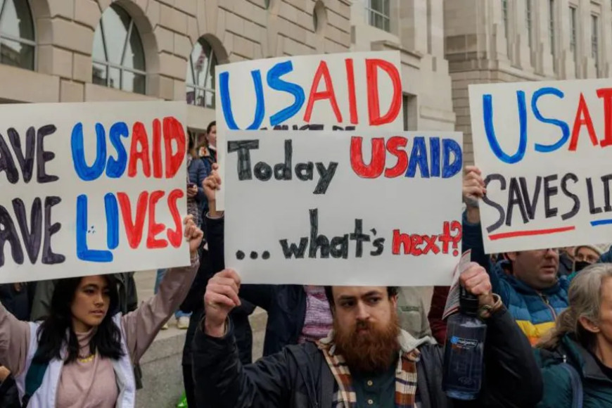 Turmoil as Trump and Musk take aim at top US aid agency